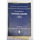 Reparaturanleitung fr SIMSON-MOPED SR2 Ausgabe 1957
