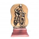 Resinstnder Motocross bronzefarben H.20cm inkl. Gravur