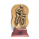 Resinstnder Motocross goldfarben H.20cm inkl. Gravur