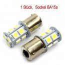 SMD, LED Lampe mit BA15S Sockel und 13 SMDs P21W / LED...
