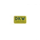 Schriftzug (Folie) DKW gro - Hintergrund gelb und mit...