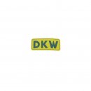 Schriftzug (Folie) DKW klein - Hintergrund gelb und mit...