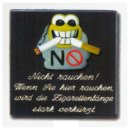 Sprcheschild 10x10 cm Nicht rauchen