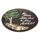 Trschild Klassik Art Baum 21x13 cm mit Klingelknopf