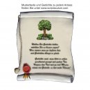 Urkunde Decoramic hier mit dem Motiv Baum, Natur, Idylle