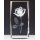 Kristallglas 3d-Rose Serie in 3 Gren mit oder ohne Sockel inkl. Gravur Ihr Wunschtext