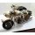 Motorrad-Gespann Antik Blechspielzeug Metall L=35 B=20 H= 20 ,9kg