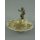 Porzellan/Messing GOLD Muschel Schale figur H.11x14cm