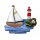 Trschildmotiv Segelboot Leuchturm