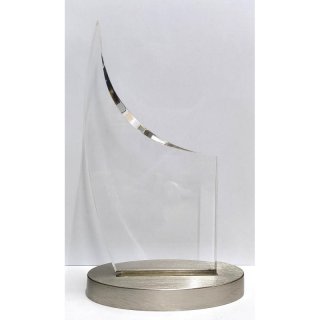 Acrylglastrophe H=22 cm mit Metallfu