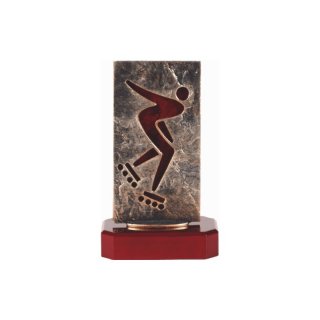 Award Schiesport - Bogenschieen auf Mahagoni Lok Holzsockel, incl einer Textgravur  auf Holzsockel im Mahagunilook