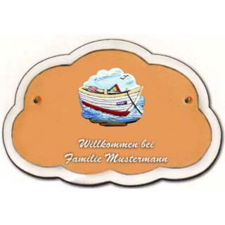 Decoramic Wolkentraum 626 Toskana, Motiv Boot am Strand