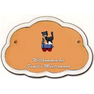 Decoramic Wolkentraum 626 Toskana, Motiv Zug Katze Maus