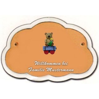 Decoramic Wolkentraum 626 Toskana, Motiv Zug Teddy Mdchen