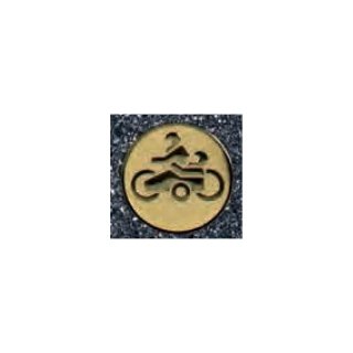 Emblem D=50 Gespann Piktogramm in gold-, silber- und bronzefarben