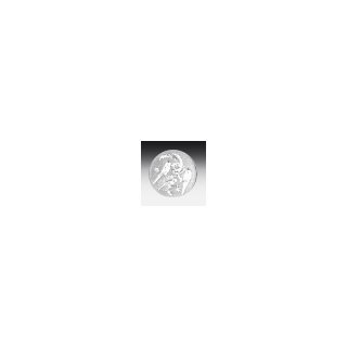 Emblem D=50mm 4 - Vgel, silberfarben in Kunststoff fr Pokale und Medaillen