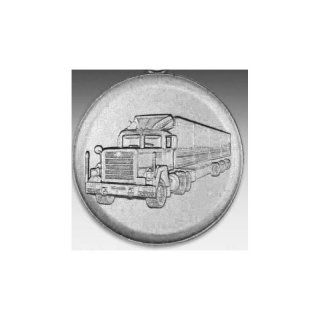 Emblem D=50mm 45 LKW, silberfarben in Kunststoff fr Pokale und Medaillen