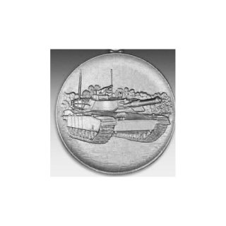 Emblem D=50mm Abrams (Panzer), silberfarben in Kunststoff fr Pokale und Medaillen