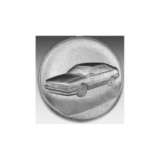 Emblem D=50mm Audi Cop, silberfarben in Kunststoff fr Pokale und Medaillen