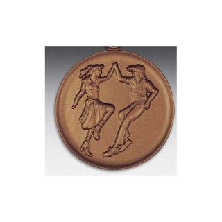 Emblem D=50mm Boogie - Woogie, bronzefarben in Kunststoff fr Pokale und Medaillen