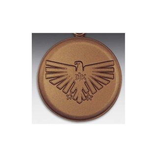 Emblem D=50mm DJK, bronzefarben in Kunststoff fr Pokale und Medaillen