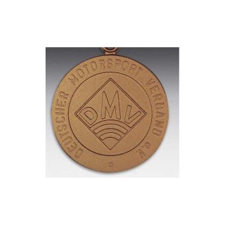Emblem D=50mm DMV, bronzefarben in Kunststoff fr Pokale und Medaillen