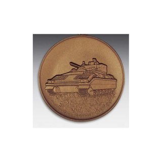 Emblem D=50mm Bradley M2 Panzer, bronzefarben in Kunststoff fr Pokale und Medaillen
