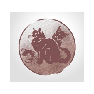 Emblem D=50mm Katzen