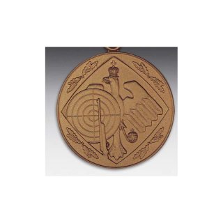 Emblem D=50mm Knigsadler, bronzefarben in Kunststoff fr Pokale und Medaillen