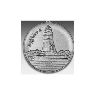 Emblem D=50mm Kyffhuser, silberfarben in Kunststoff fr Pokale und Medaillen