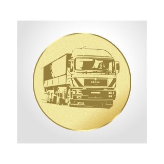 Emblem D=50mm LKW, goldfarbig