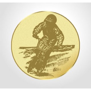 Emblem D=50mm Mountainbike, goldfarbig