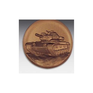 Emblem D=50mm Panzer MA60 2A, bronzefarben in Kunststoff fr Pokale und Medaillen