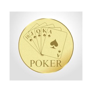 Emblem D=50mm Pokern
