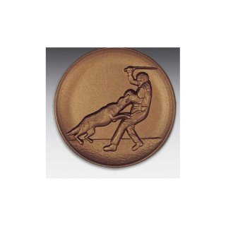 Emblem D=50mm Schutzdienst, bronzefarben in Kunststoff fr Pokale und Medaillen