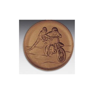 Emblem D=50mm Ski Jring, bronzefarben in Kunststoff fr Pokale und Medaillen