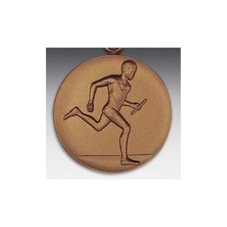 Emblem D=50mm Staffellufer, bronzefarben in Kunststoff fr Pokale und Medaillen