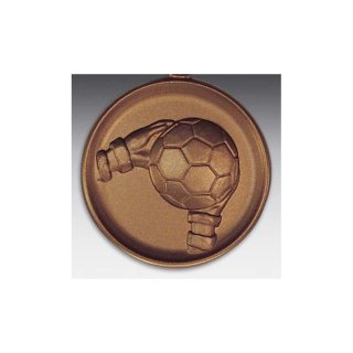 Emblem D=50mm Torwart,   bronzefarben, siber- oder goldfarben