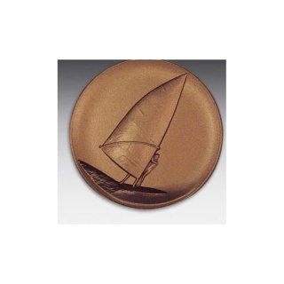 Emblem D=50mm Windsurfing, bronzefarben in Kunststoff fr Pokale und Medaillen