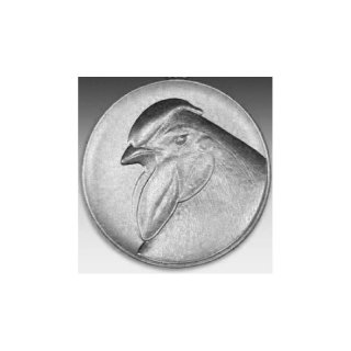 Emblem D=50mm Wyandotten, silberfarben in Kunststoff fr Pokale und Medaillen