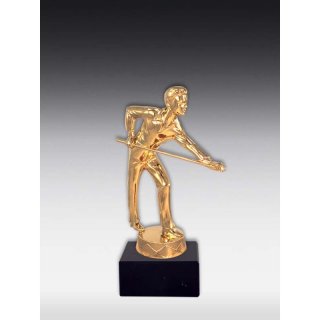 Figur Billardspieler Bronze, Glanz-Gold, Glanz-Silber oder  Versilbert-geschwrzt ca. 15cm
