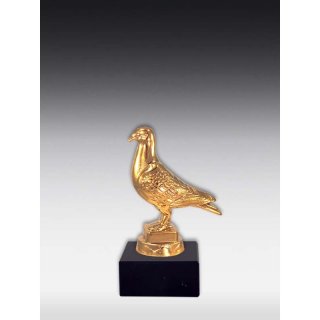 Figur Brieftaube Bronze, Glanz-Gold, Glanz-Silber oder  Versilbert-geschwrzt ca. 15cm
