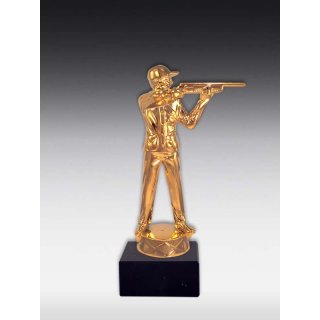 Figur Gewehrschtze Bronze, Glanz-Gold, Glanz-Silber oder  Versilbert-geschwrzt ca. 15cm