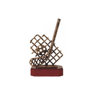 Figur Pokal Trophe Schlittschh auf Mahagoni Lok Holzsockel, incl einer Textgravur