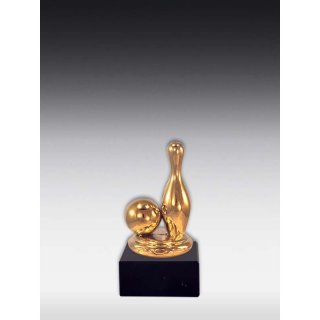 Figur Kegel mit Ball Bronze, Glanz-Gold, Glanz-Silber oder  Versilbert-geschwrzt ca. 15cm