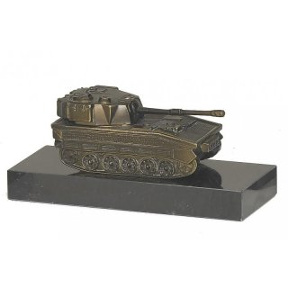Figur Panzer  versilbert 7cm
