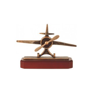 Figur Pokal Trophe Flugsport H=185mm auf Mahagoni Lok Holzsockel, incl einer Textgravur