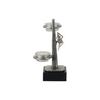 Figur Tanzmariechen H=200mm  aus Metall - Marmor - Glas, Gravur im Preis enthalten.