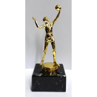 Figur Volleyballspieler Glanz-Gold 16,5 cm