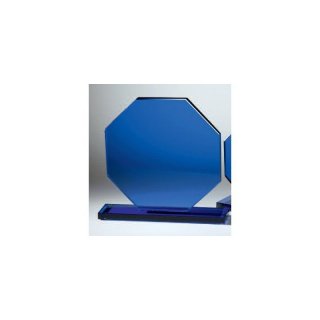 Glastrophe Blau neutral in 3 unterschiedlichen Gren, eine Lasergravur ist der Preis enthalten